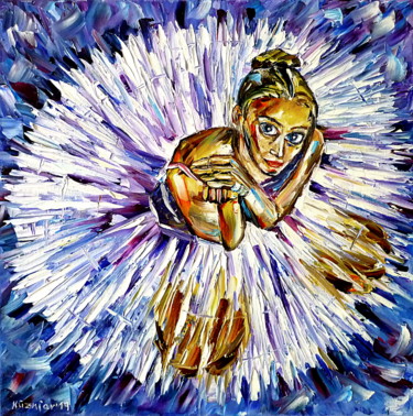 Sitzende Ballerina 绘画 标题为“Sitzende Ballerina” 由Mirek Kuzniar, 原创艺术品, 油