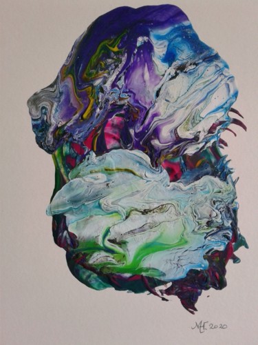 Schilderij getiteld "Nightmare" door Marianne Huizinga, Origineel Kunstwerk, Acryl