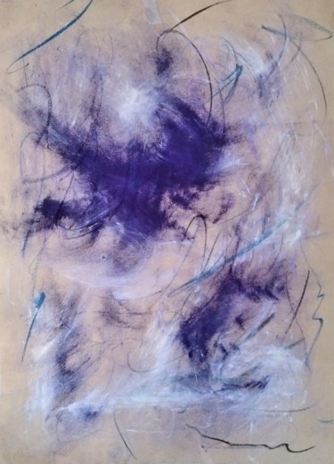 图画 标题为“DP1-violet” 由H-Nguyen, 原创艺术品, 颜料