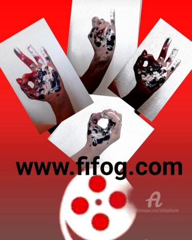 Digital Arts titled "Fifog en langues de…" by Akila Dahache, Original Artwork, Digital Painting