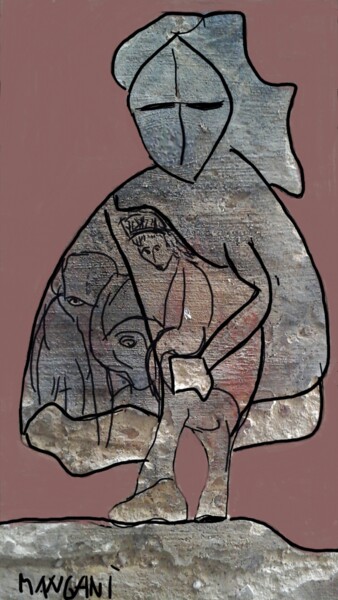 Arte digitale intitolato "Il muro della giung…" da Mangani', Opera d'arte originale, Fotomontaggio