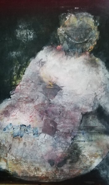 Peinture intitulée "Miroir" par Catherine Monmarson, Œuvre d'art originale, Acrylique Monté sur Châssis en bois