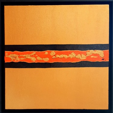 Schilderij getiteld "Pieces of gold" door Fatima Sardinha, Origineel Kunstwerk, Acryl