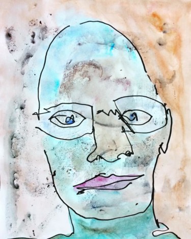 Peinture intitulée "« The cheater ». Fe…" par Ananda Eva, Œuvre d'art originale, Acrylique