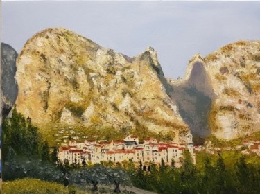 Painting titled "Moustiers sainte ma…" by Claude Bonnin, Original Artwork, Oil