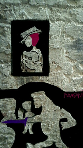 Arte digitale intitolato "La fanciulla e il s…" da Mangani', Opera d'arte originale, Fotomontaggio