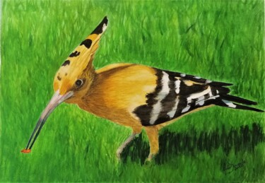 Painting titled "D. Poupa No Meu Jar…" by Inês Dourado, Original Artwork, Watercolor