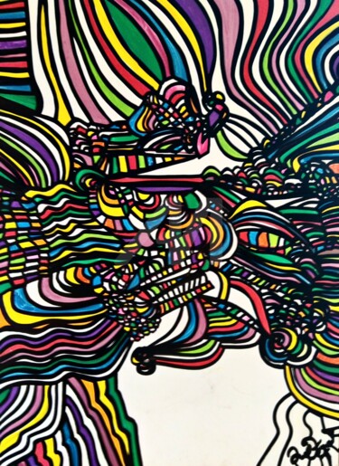 绘画 标题为“L'embroglio” 由Julferas, 原创艺术品, 标记