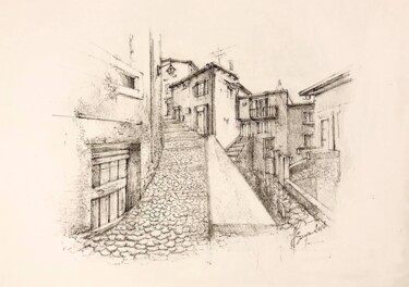 Disegno intitolato "Freehand sketch "Ar…" da Roger Harb, Opera d'arte originale, Inchiostro