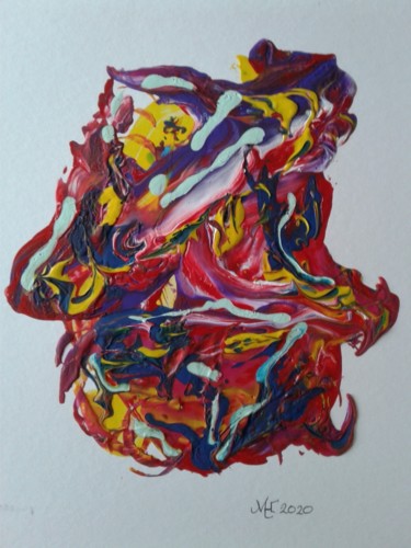 Schilderij getiteld "Bloody sunday" door Marianne Huizinga, Origineel Kunstwerk, Acryl