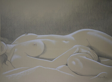 Tekening getiteld "Madame rêve" door Jacques Place, Origineel Kunstwerk, Potlood