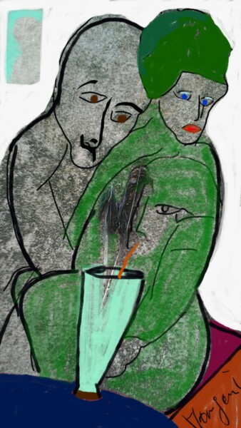 Arte digitale intitolato "Palpatina alla vene…" da Mangani', Opera d'arte originale, Fotomontaggio