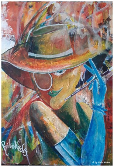 Peinture intitulée "UN TANGO...CHOU" par Philovades, Œuvre d'art originale, Acrylique