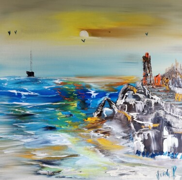 Peinture intitulée "PNL 9" par Pascal Jung, Œuvre d'art originale, Huile
