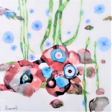 Peinture intitulée "Efflorescence océan…" par Alexandre H., Œuvre d'art originale, Acrylique