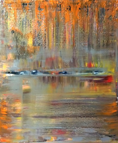 Abstraction 24 Painting titled "Abstraction 24" by Yury Korolkov, Original Artwork, Oil Mounted on Wood Stretcher frame