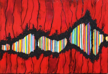 Peinture intitulée "Une Faille" par Sophie Ackermann, Œuvre d'art originale, Acrylique