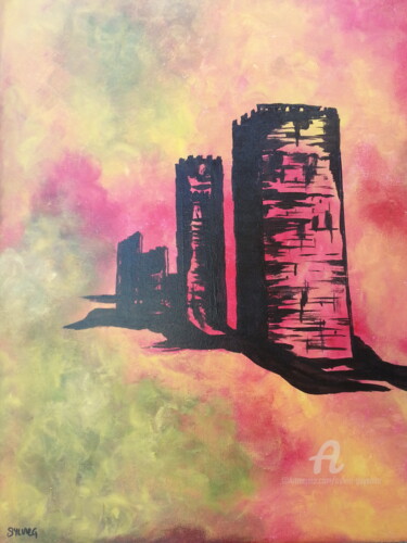 Peinture intitulée "chantemerle" par Sylvie Guyomar (Sylvie G), Œuvre d'art originale, Acrylique Monté sur Châssis en bois