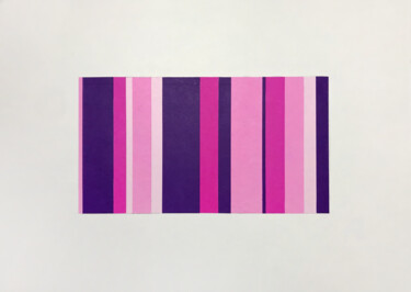 Collages titled "Collage Purple Vert…" by Humberto Cesar Pornaro, Original Artwork, Collages