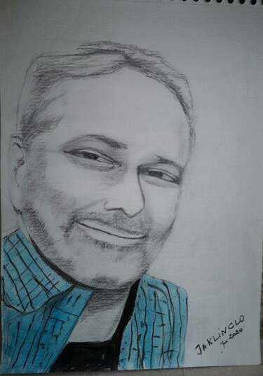Peinture intitulée "ALEX" par Jacqueline Claux (Jaklinclo), Œuvre d'art originale, Crayon