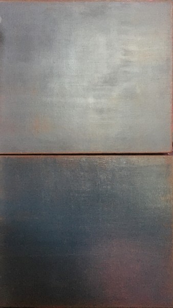 Abstraction 1213 Painting titled "Abstraction 1213" by Yury Korolkov, Original Artwork, Oil Mounted on Wood Stretcher frame