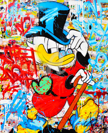 PICSOU ARTIST 绘画 标题为“PICSOU ARTIST” 由Vincent Bardou, 原创艺术品, 丙烯 安装在木质担架架上