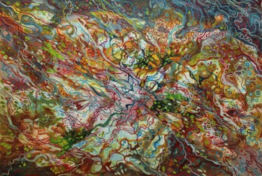 Pittura intitolato ""Трансцендентность"" da Aleksandr Samokhvalov, Opera d'arte originale, Olio