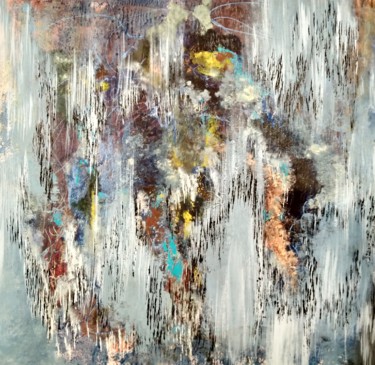 Painting titled "Unveil" by Atignas Art, Original Artwork, Acrylic Mounted on Cardboard