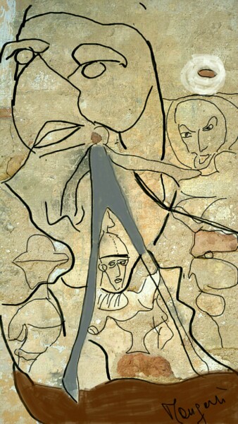 Arte digitale intitolato "La spedizione del n…" da Mangani', Opera d'arte originale, Fotomontaggio