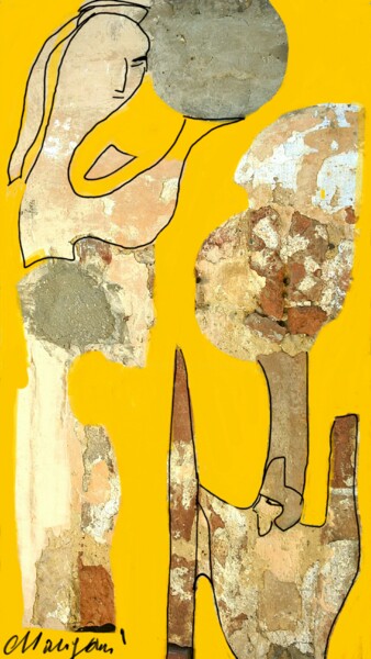 Arte digitale intitolato "La matita degli gno…" da Mangani', Opera d'arte originale, Fotomontaggio