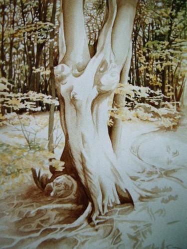 Peinture intitulée "Aquarelle" par Zampo, Œuvre d'art originale
