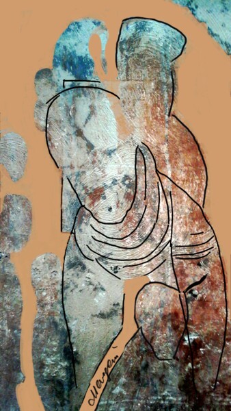 Arte digitale intitolato "Santa Claus" da Mangani', Opera d'arte originale, Pittura digitale