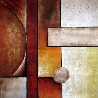 Abstract A01 Painting titled "Abstract A01" by Yakir Zendo, Original Artwork, Acrylic Mounted on Wood Stretcher frame