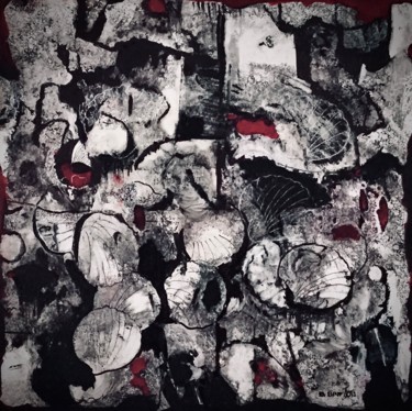 Dérive II Peinture intitulée "Dérive II" par Dominique Berton, Œuvre d'art originale, Encre