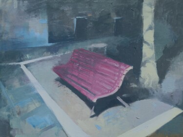绘画 标题为“the  seat” 由Weixuan Zhang, 原创艺术品, 油