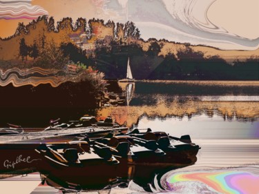 Arts numériques intitulée "Parc de l'Ailette" par Gipéhel, Œuvre d'art originale, Photo montage