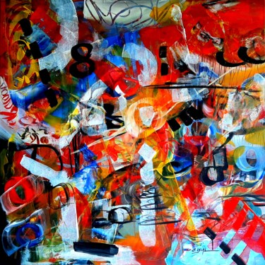 「Espoir」というタイトルの絵画 Eugenia Deladによって, オリジナルのアートワーク, アクリル