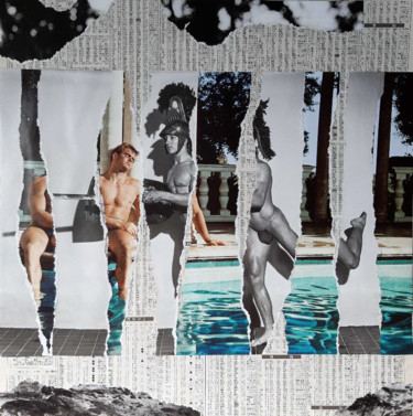 I-2 (Pool dream) Κολάζ με τίτλο "I-2 (Pool dream)" από Boyfred, Αυθεντικά έργα τέχνης, Κολάζ