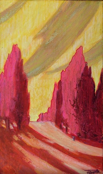 Peinture intitulée "Balade en Couleurs V" par Frédérique Rouquette, Œuvre d'art originale, Acrylique Monté sur Autre panneau…