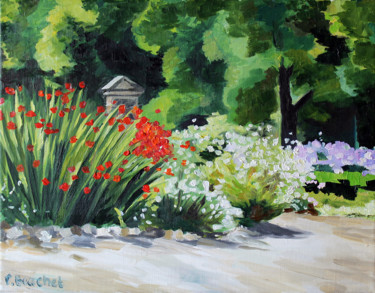 Peinture intitulée "Le vieux cimetière" par Pascal Brachet, Œuvre d'art originale, Huile