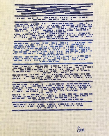 제목이 "Brodème Une Charogn…"인 섬유 예술 Ekaterina Igorevna로, 원작, 자수
