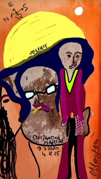 Arte digitale intitolato "Giusto il tempo di…" da Mangani', Opera d'arte originale, Pittura digitale