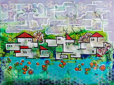 Painting titled "Home and silence 9" by Ariadna De Raadt, Original Artwork, Acrylic