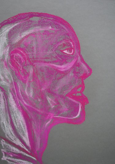图画 标题为“Head” 由Adam Spinosa, 原创艺术品, 粉笔