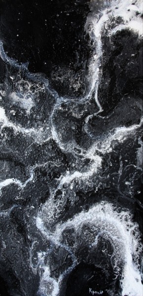 Картина под названием "Black Galaxy" - Anastasiya Krokhmal ( Art Kroha), Подлинное произведение искусства, Акрил