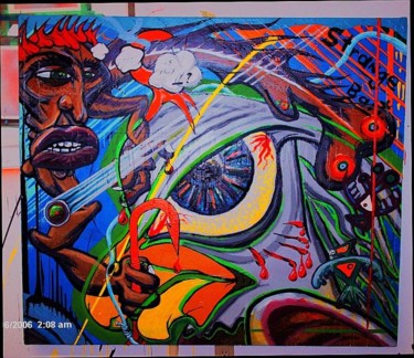 Strange Bait Painting titled "Strange Bait" by Broken Vulture Art, Original Artwork, Oil