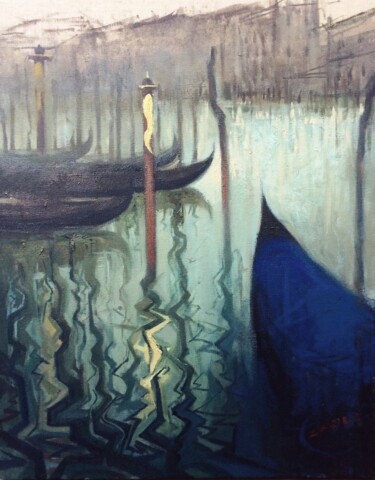 绘画 标题为“venezia” 由Weixuan Zhang, 原创艺术品, 油