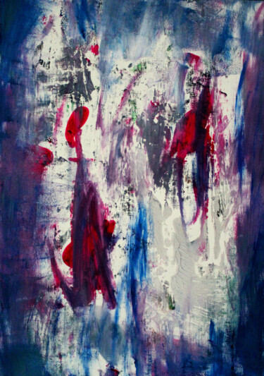 图画 标题为“Ma philosphie-30x42…” 由Kinga Ogiegło, 原创艺术品, 丙烯