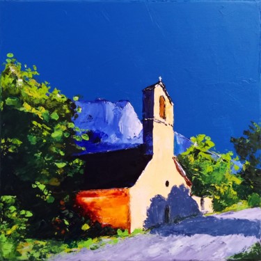 Chapelle de La Jarjatte à 26620 Lus-La-Croix-Haute Peinture intitulée "Chapelle de La Jarj…" par Simon Martin (Esse Eme), Œuvre d'art originale, Acrylique