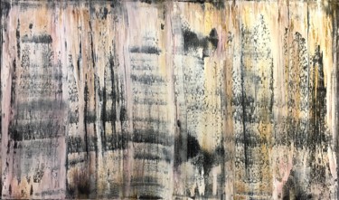 Painting titled "Abstraction 41" by Yury Korolkov, Original Artwork, Oil Mounted on Wood Stretcher frame